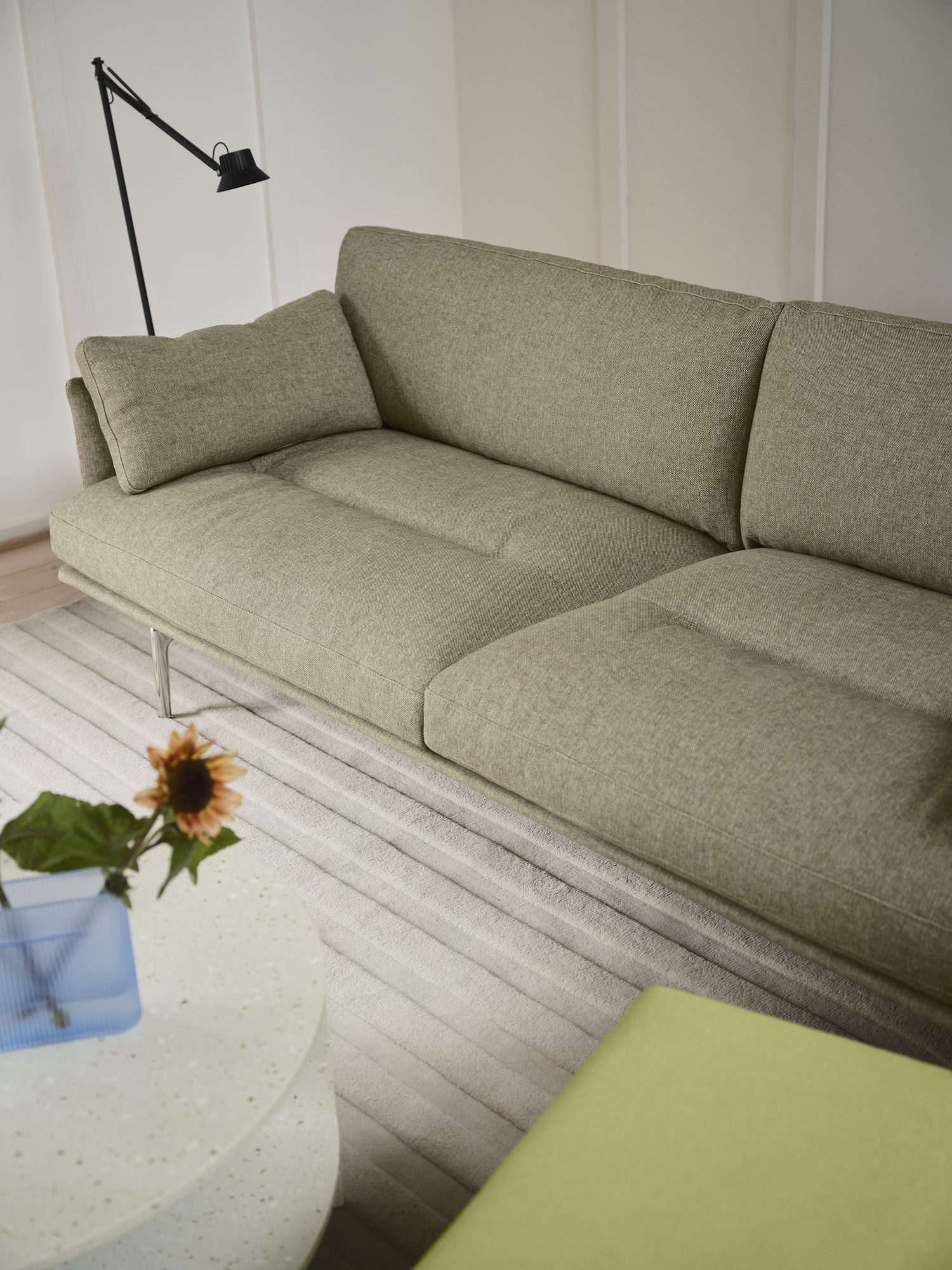 Sofa für 3 Personen OUTLINE SOFT gepolstert