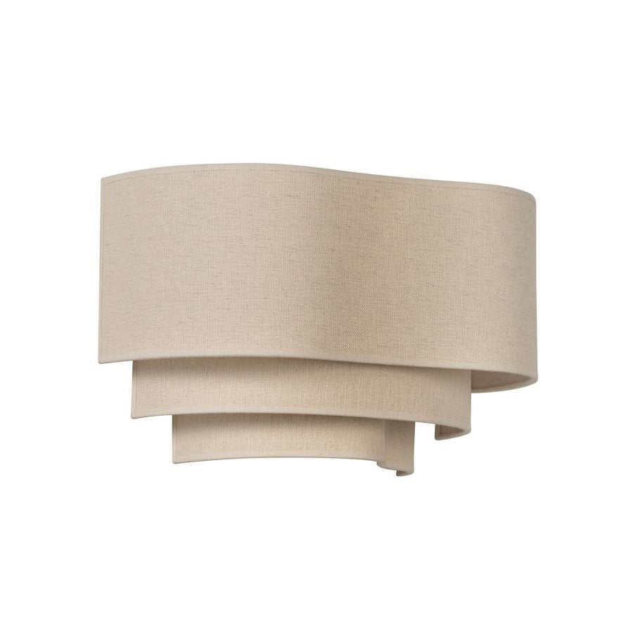 Cremige Kieselwandlampe