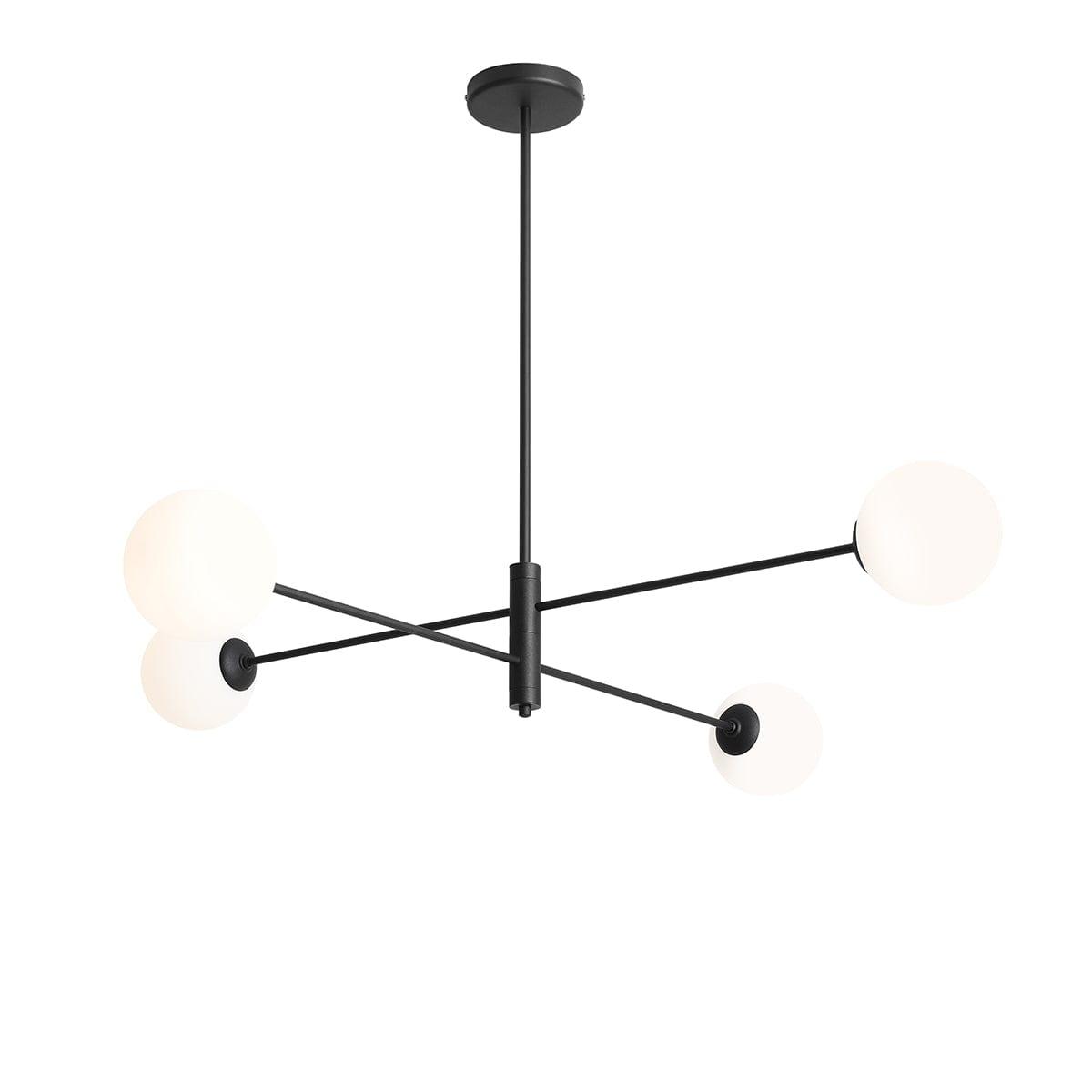 Lampa wisząca czteropunktowa HOMME QUATRO czarny – Artera