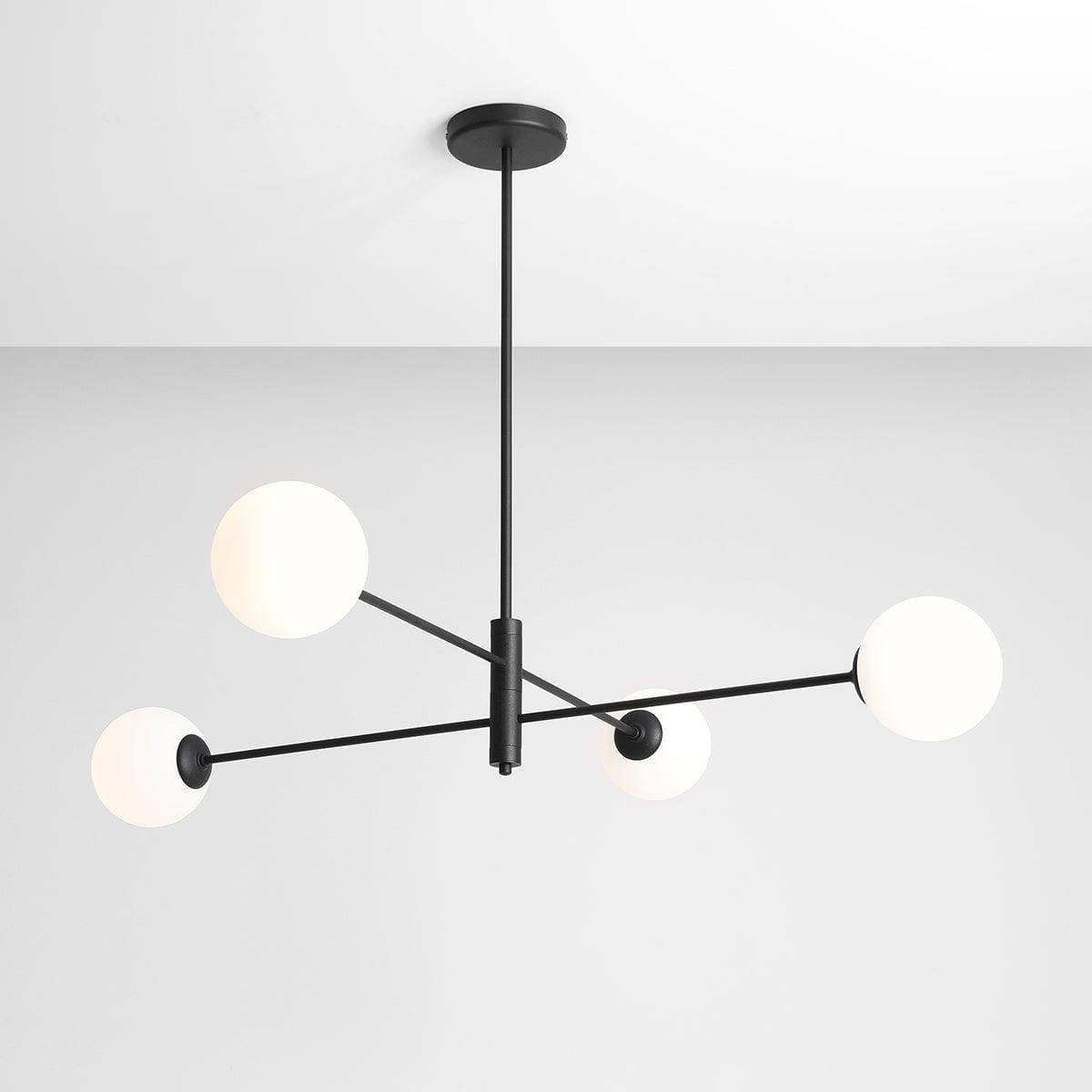 Lampa wisząca czteropunktowa HOMME QUATRO czarny – Artera