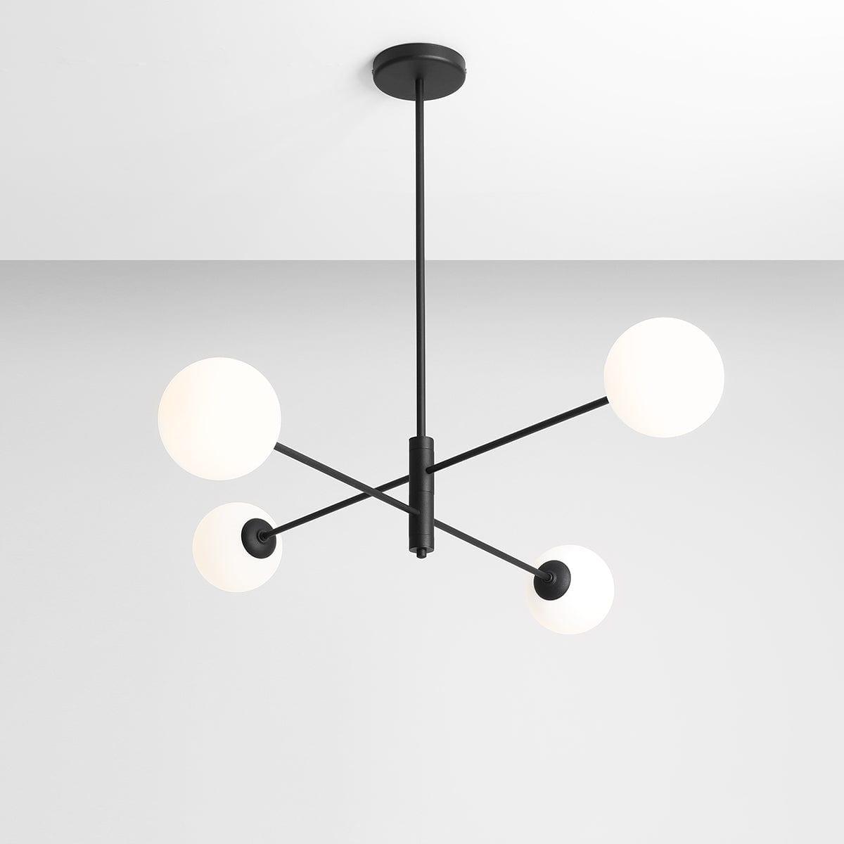 Lampa wisząca czteropunktowa HOMME QUATRO czarny – Artera