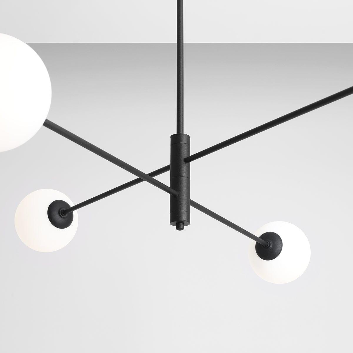 Lampa wisząca czteropunktowa HOMME QUATRO czarny – Artera