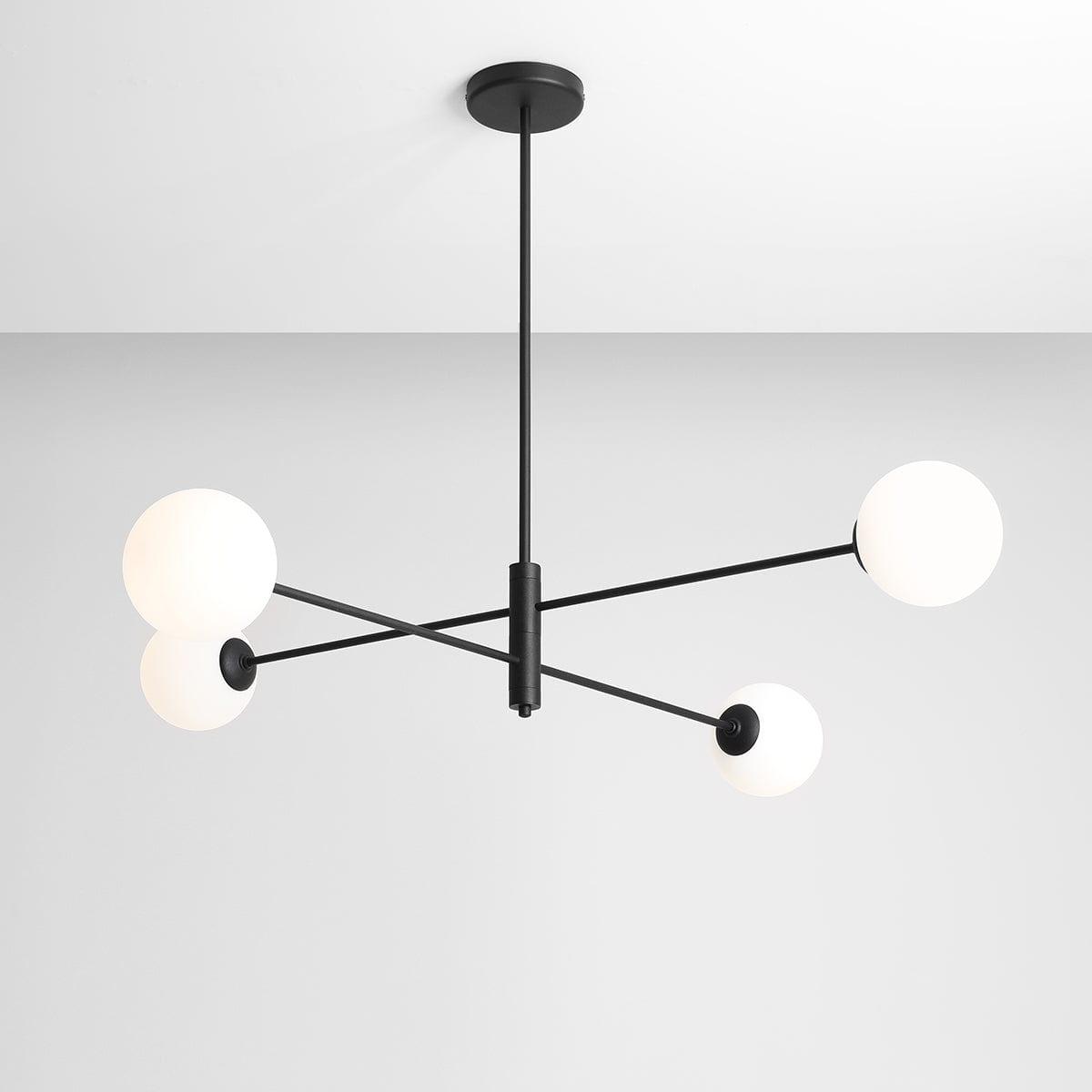 Lampa wisząca czteropunktowa HOMME QUATRO czarny – Artera