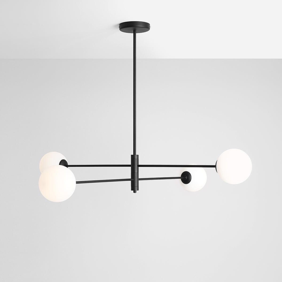 Lampa wisząca czteropunktowa HOMME QUATRO czarny – Artera