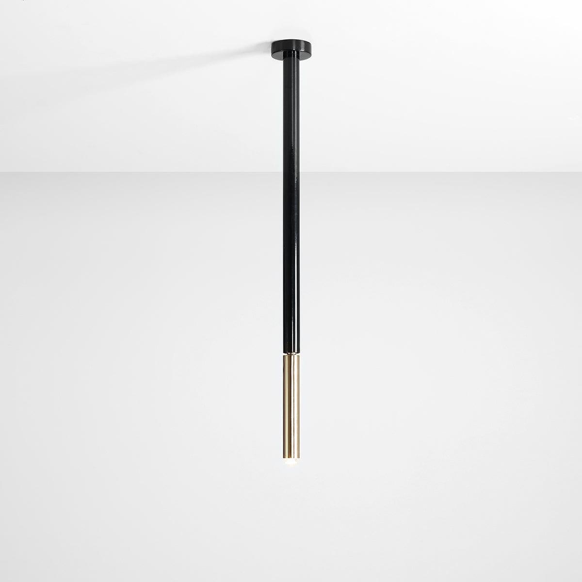 Plafon STICK czarny ze złotym wykończeniem Artera Eye on Design