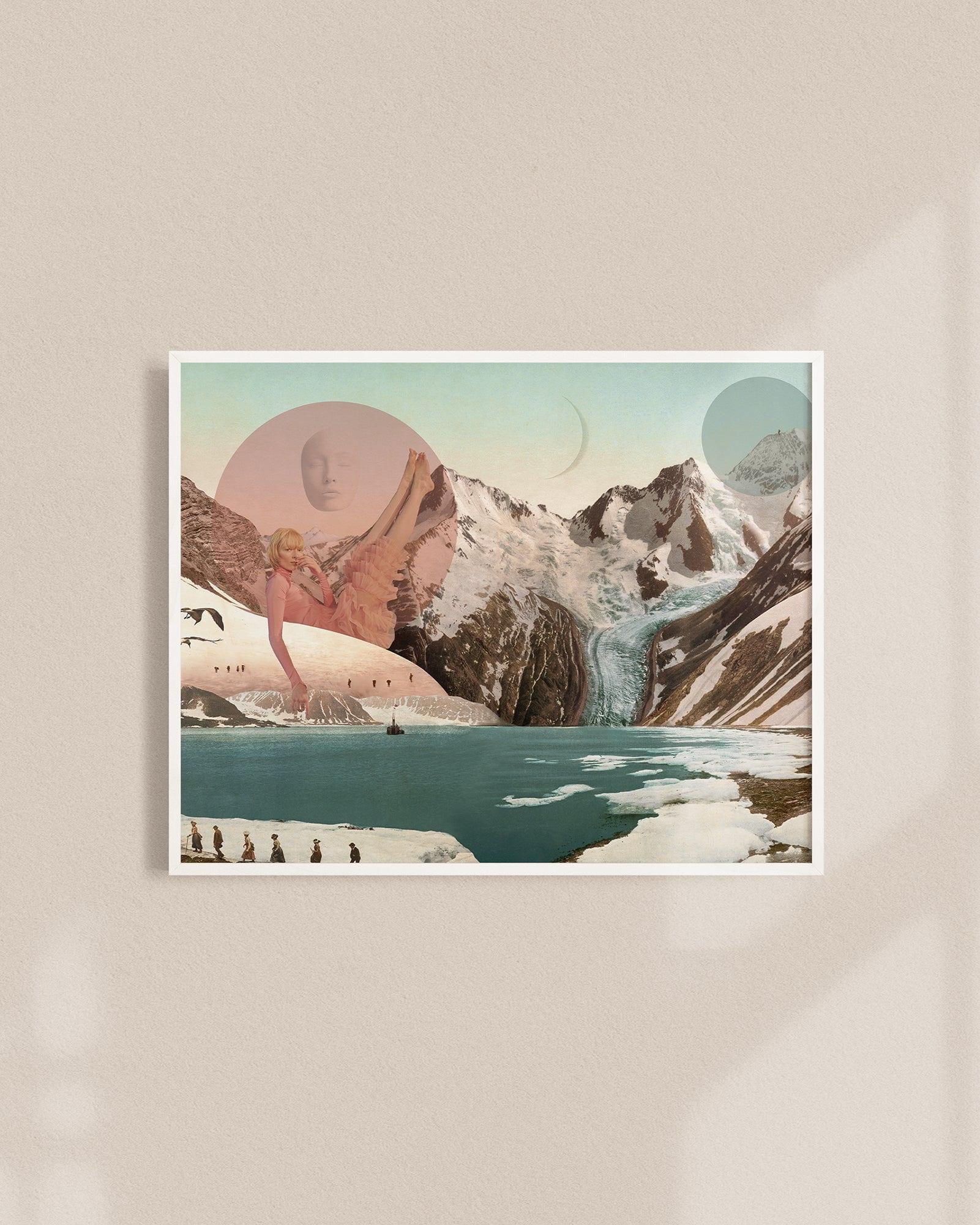 Plakat SNOWFLAKE ON THE TOP OF THE MOUNTAIN – Aleksandra Morawiak