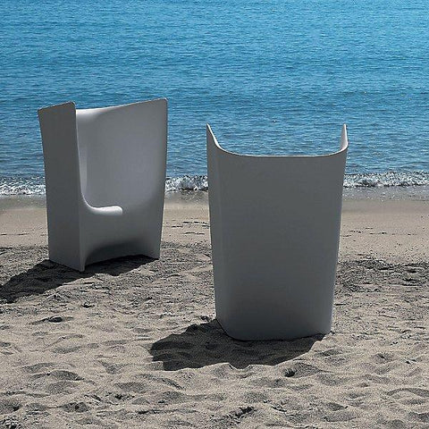 Plie white armchair