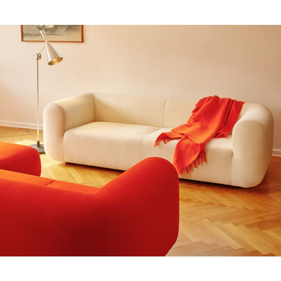 4-Personen-Sofa, gepolsterter praller