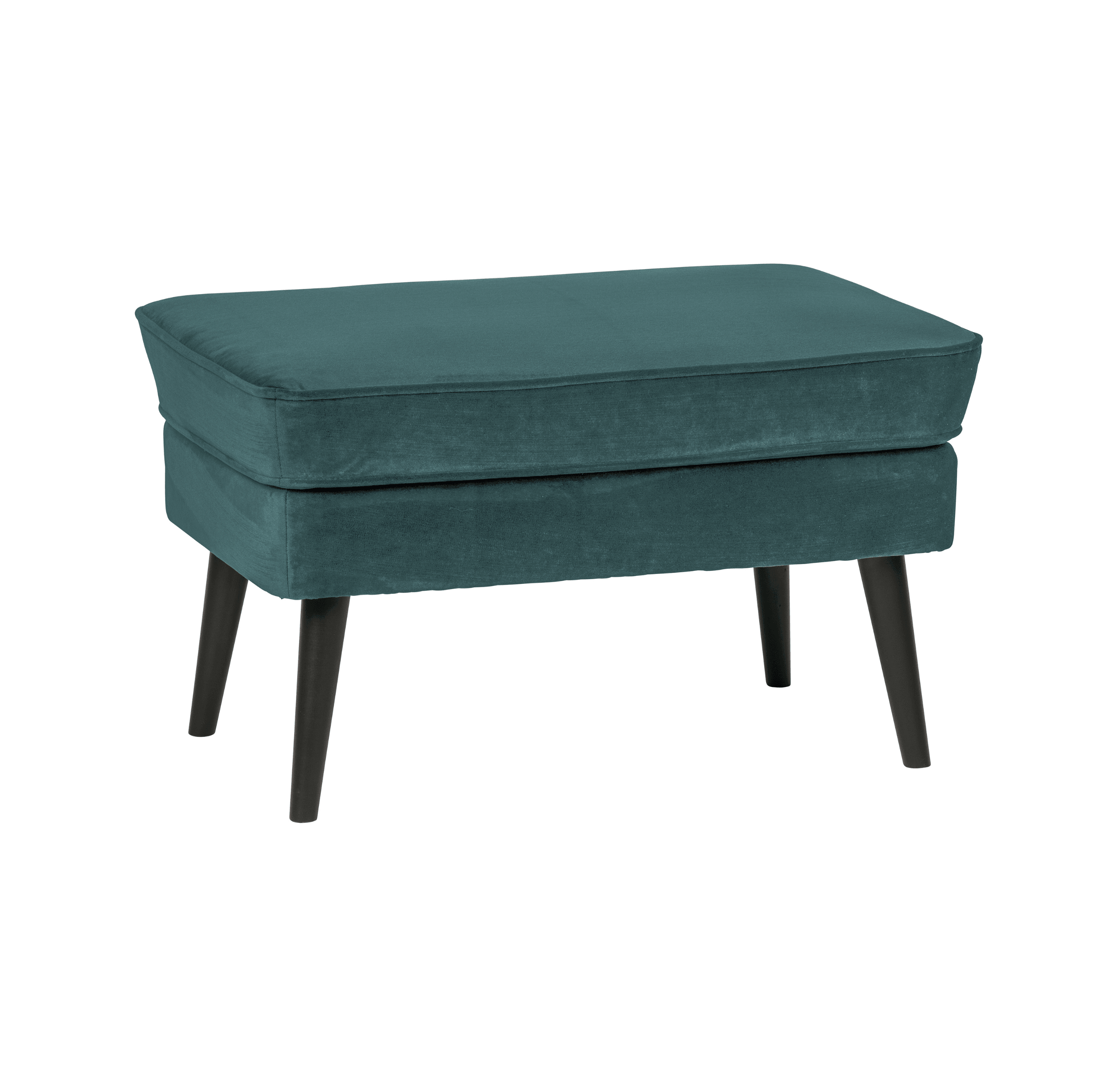 Podnóżek aksamitny ROCCO morski Woood Eye on Design