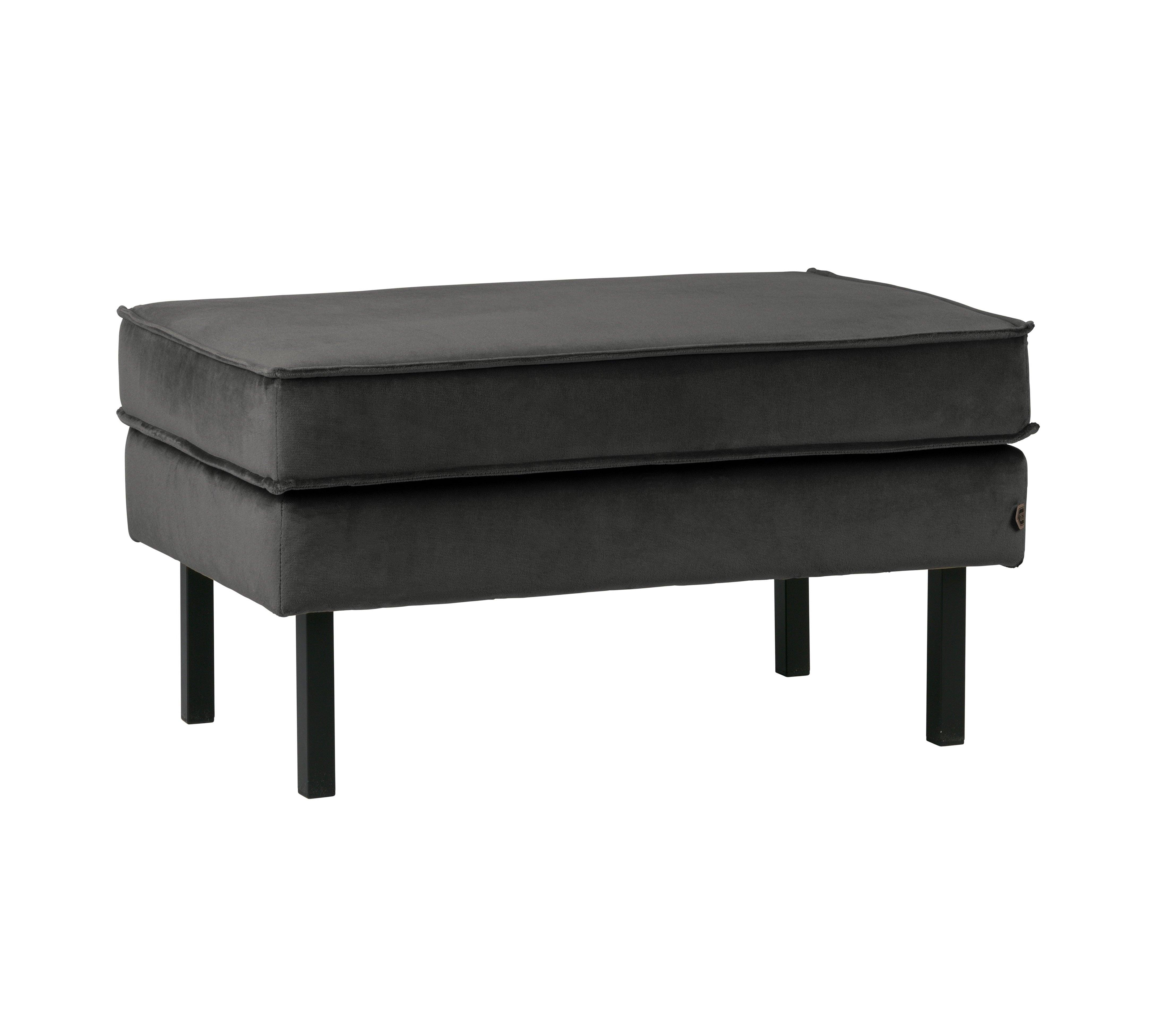 Podnóżek aksamitny RODEO antracytowy Be Pure Eye on Design