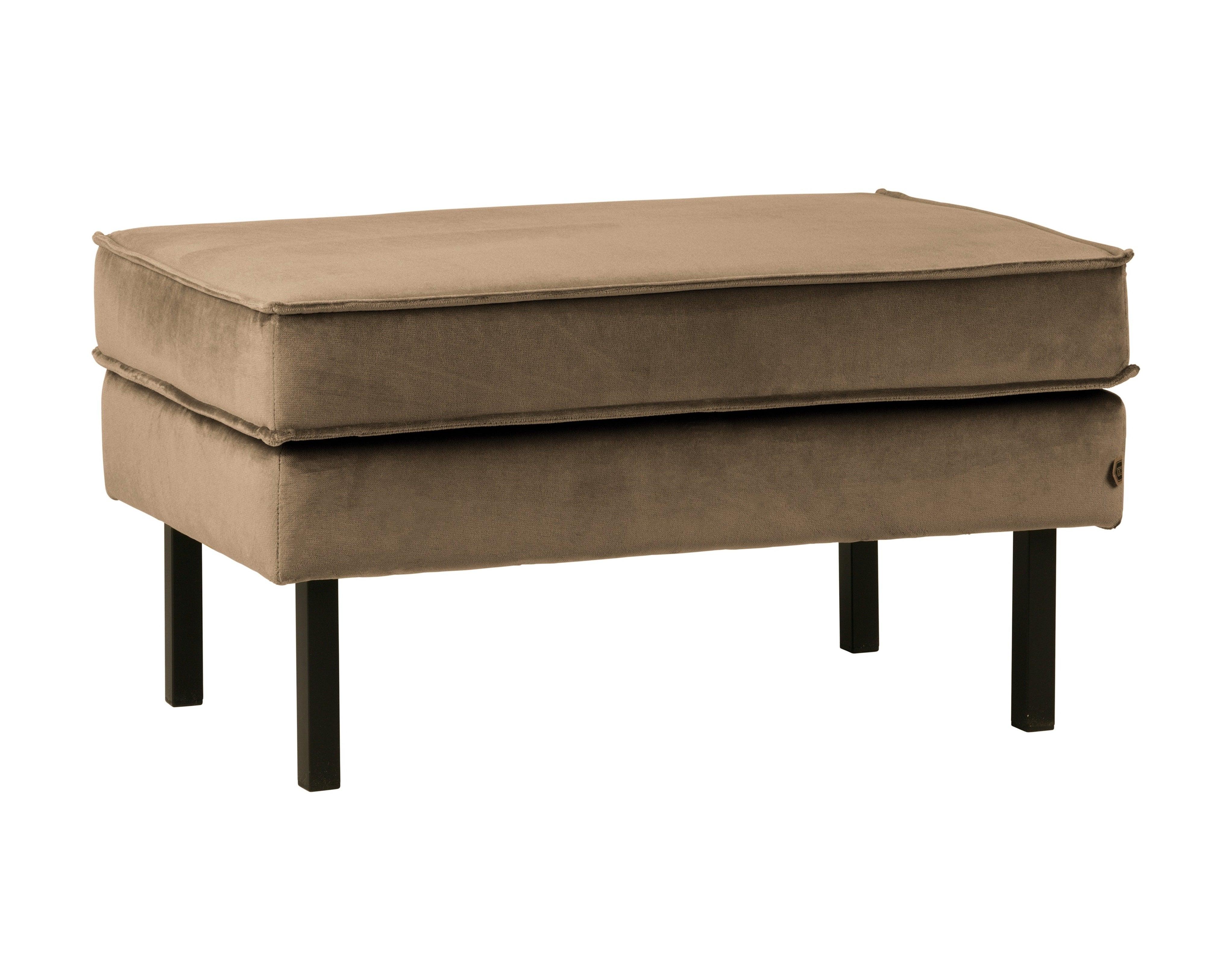 Podnóżek aksamitny RODEO taupe Be Pure Eye on Design