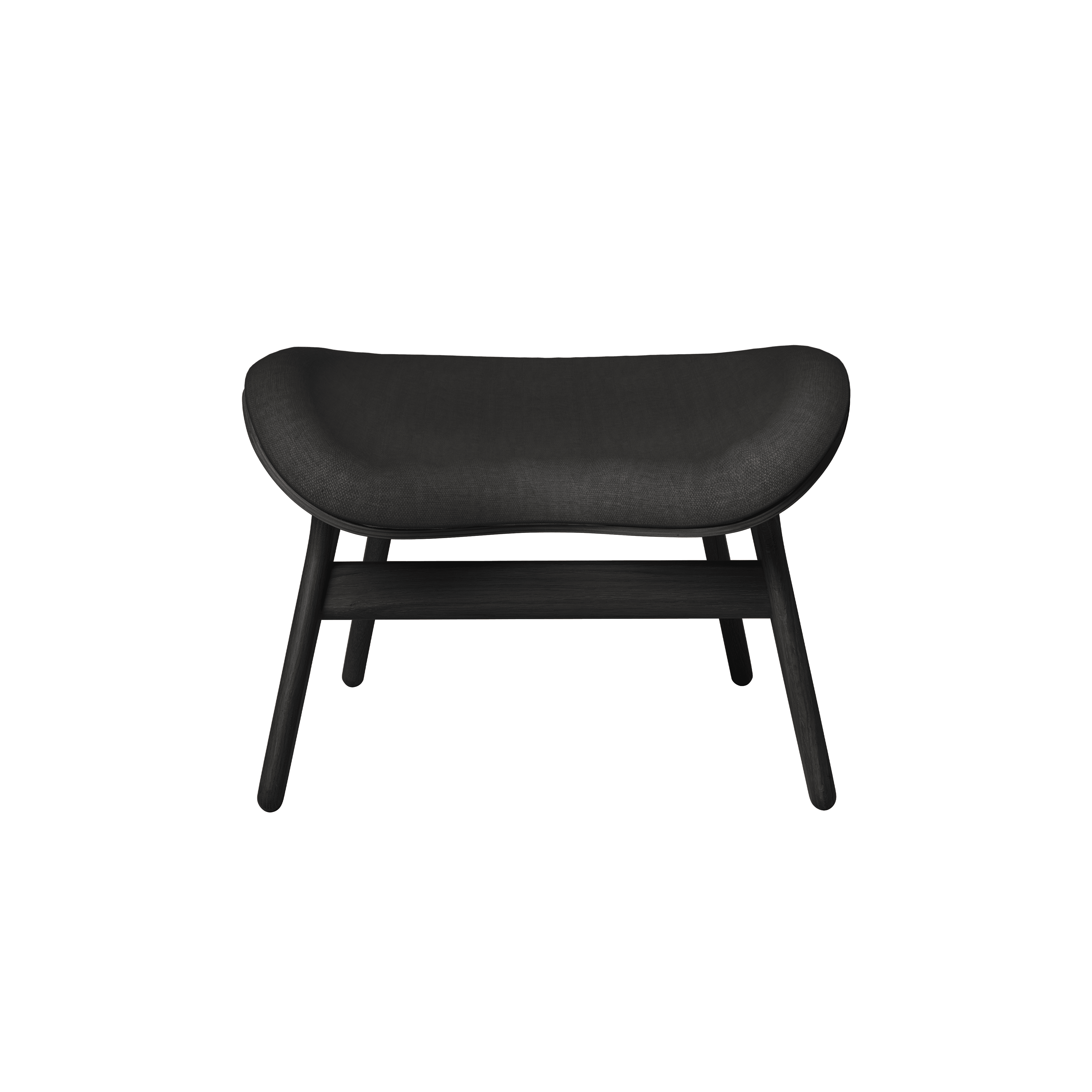 Podnóżek CONVERSATION PIECE antracytowy z czarną podstawą UMAGE Eye on Design