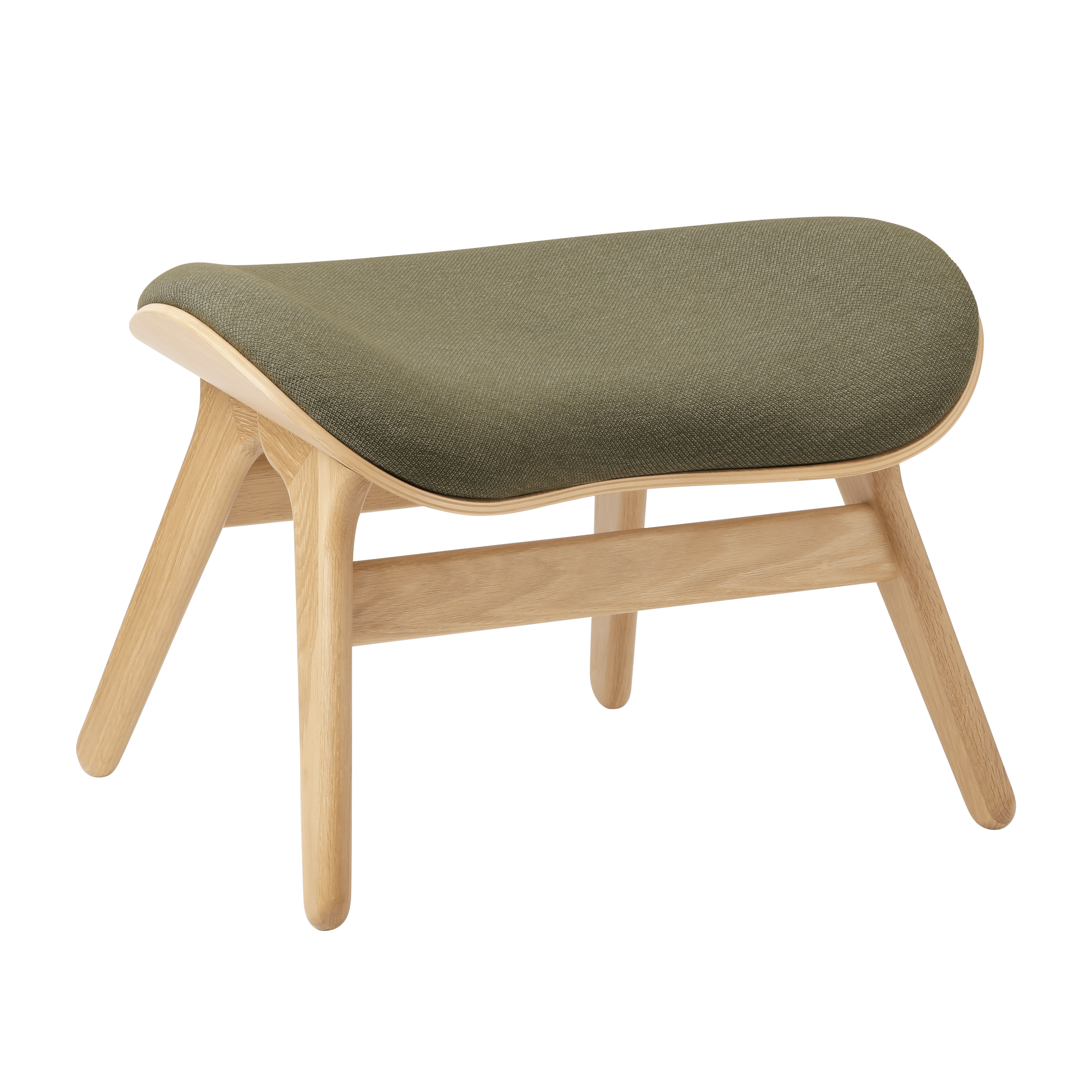 Podnóżek CONVERSATION PIECE szałwiowy z dębową podstawą UMAGE Eye on Design