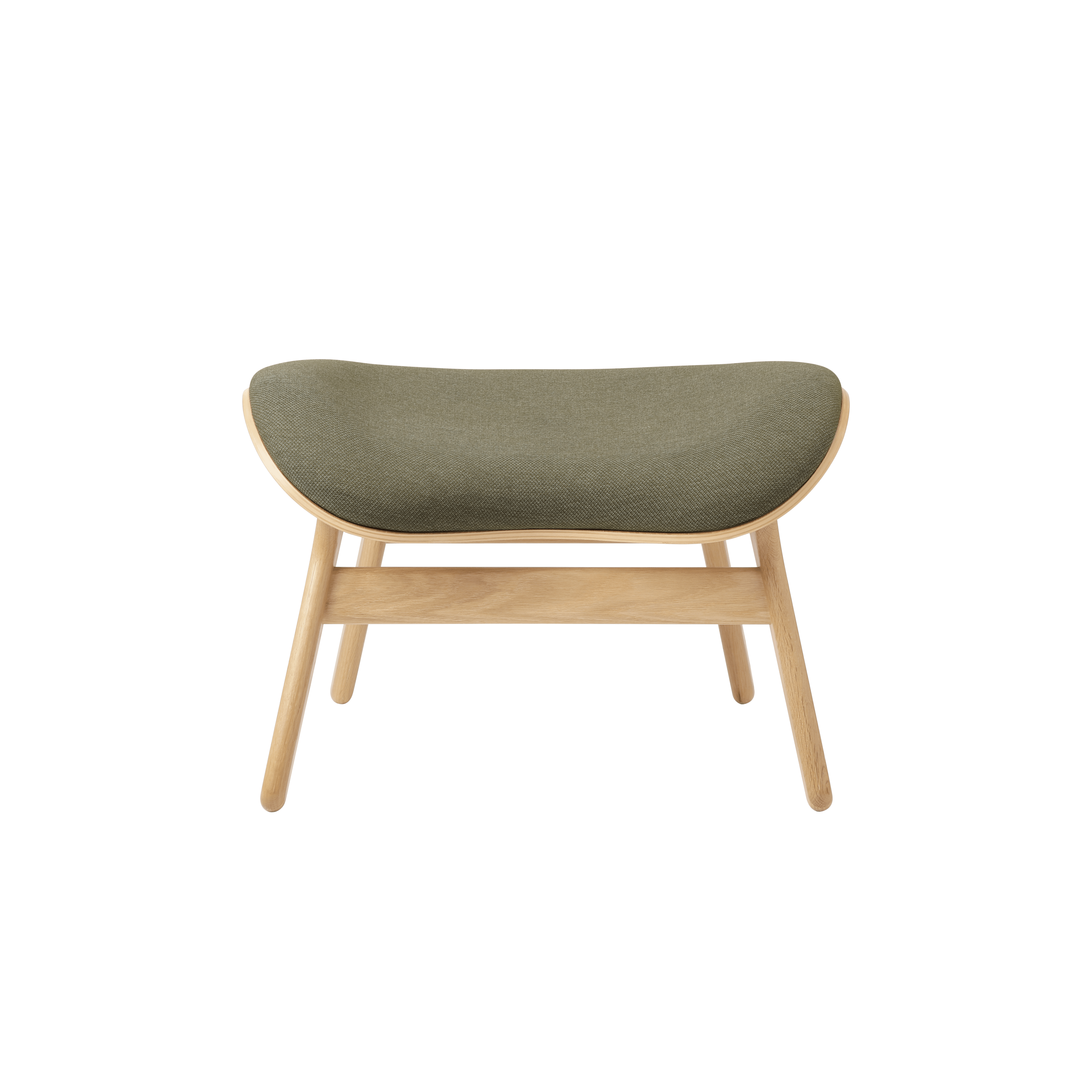 Podnóżek CONVERSATION PIECE szałwiowy z dębową podstawą UMAGE Eye on Design