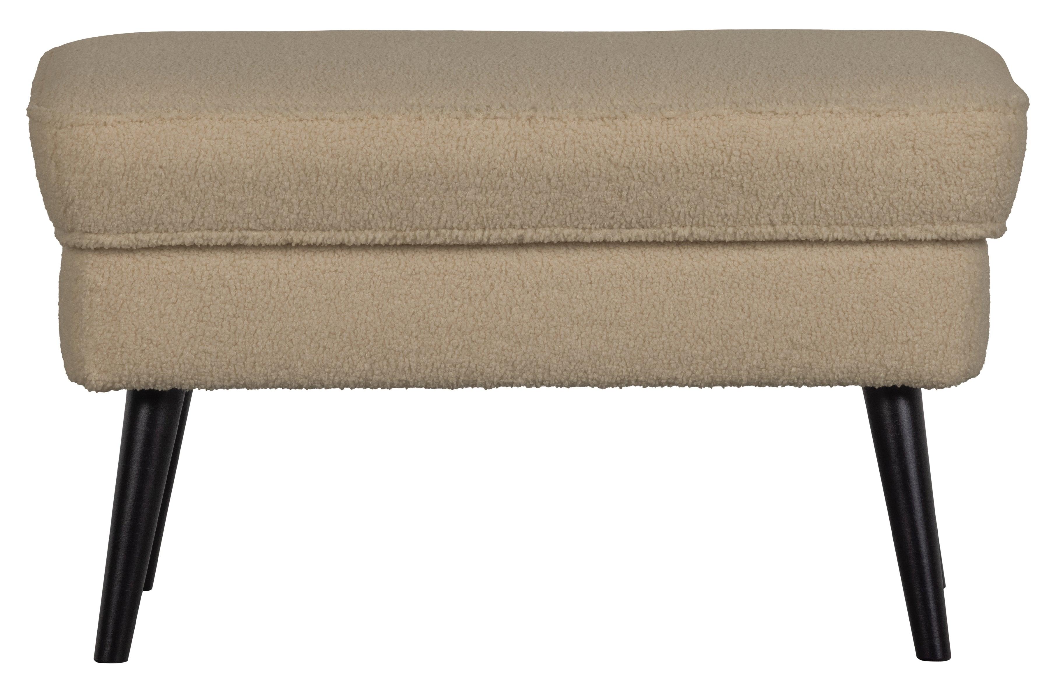 Podnóżek ROCCO piaskowy plusz Woood Eye on Design