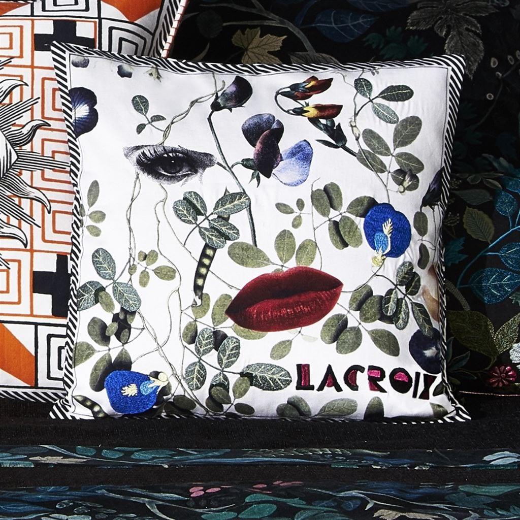 Poduszka dwustronna DAME NATURE PRINTEMPS bawełniana satyna Christian Lacroix Eye on Design