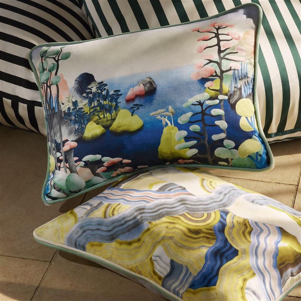 Poduszka dwustronna PRECIOUS IRIS bawełniana satyna Christian Lacroix Eye on Design