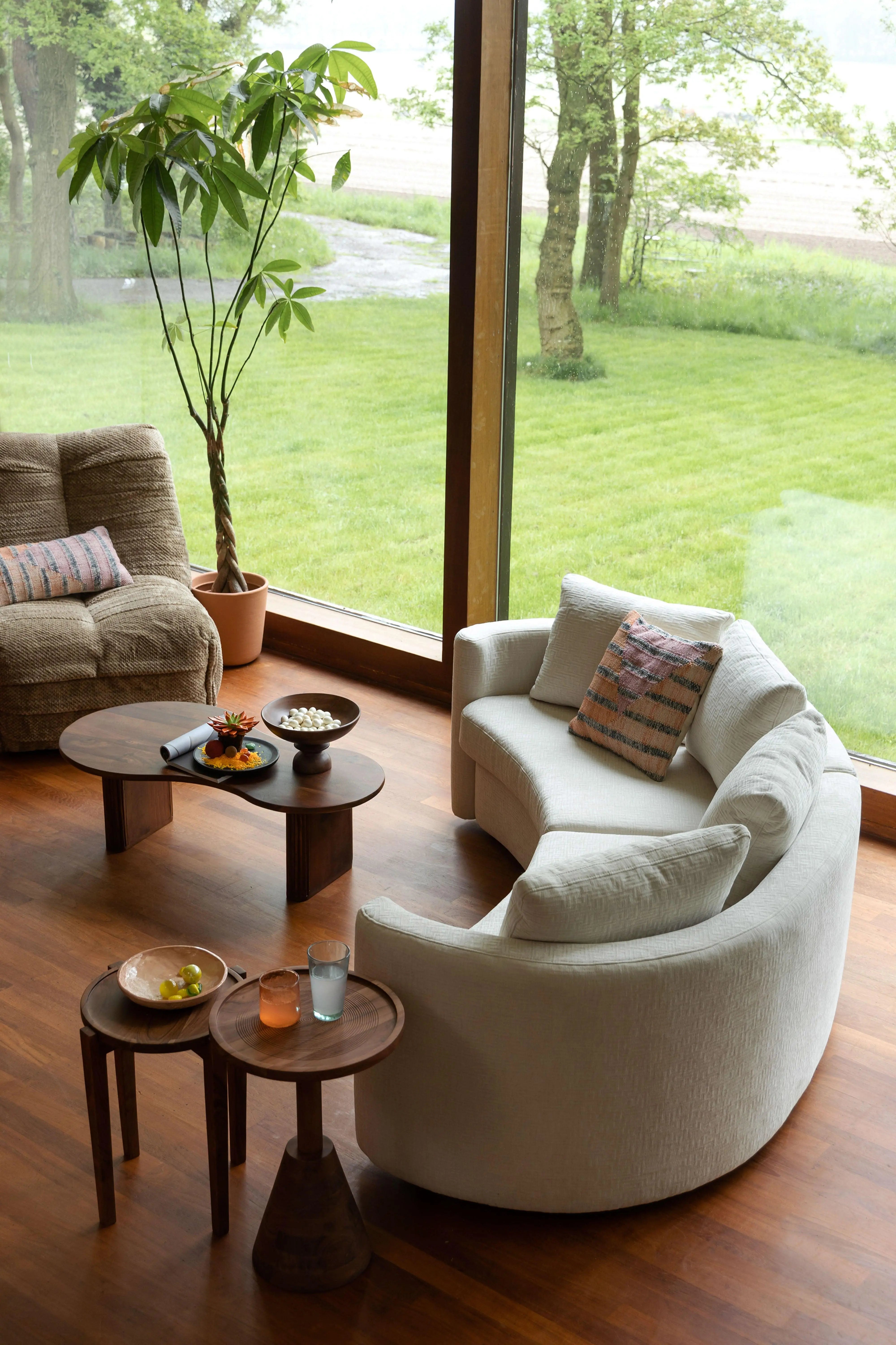 Poduszka HAMPTON pomarańczowy z liliowym – bawełna