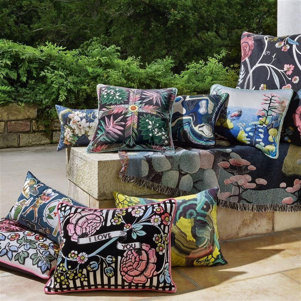 Poduszka WHITE SANDS SUNSET RUISSEAU bawełniana satyna Christian Lacroix Eye on Design