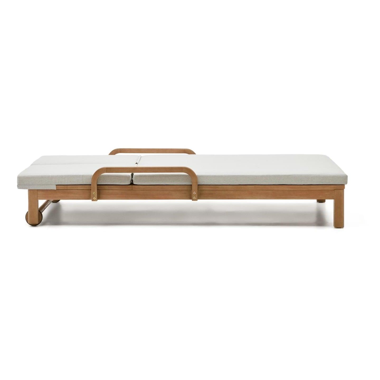 Podwójny leżak ogrodowy SONSAURA lite drewno eukaliptusowe La Forma Eye on Design