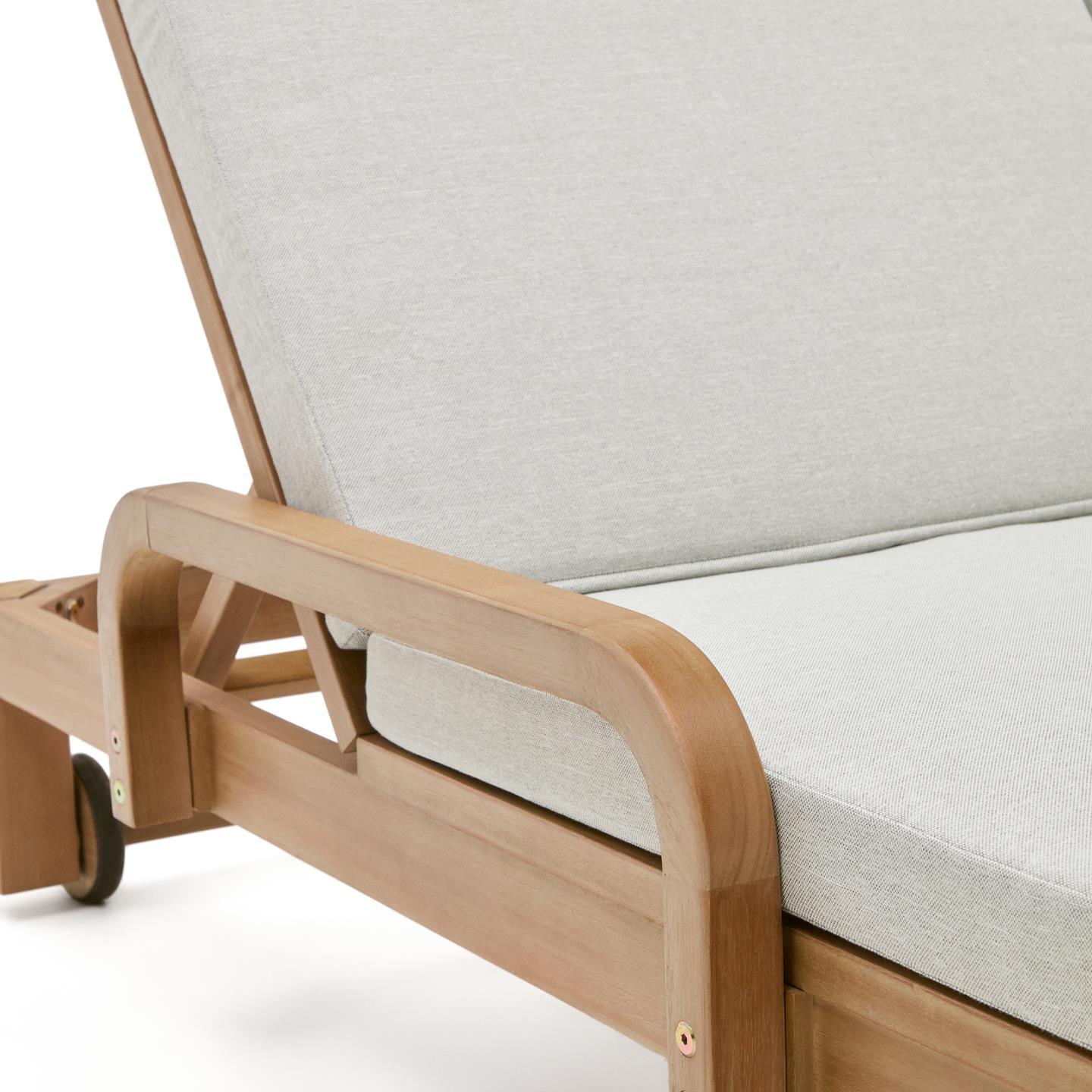 Podwójny leżak ogrodowy SONSAURA lite drewno eukaliptusowe La Forma Eye on Design
