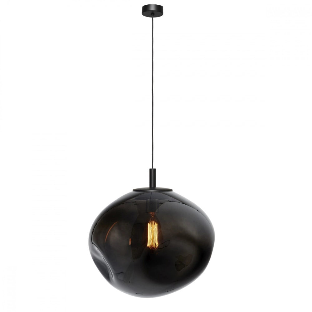 AVIA pendant lamp smoky black with black finish