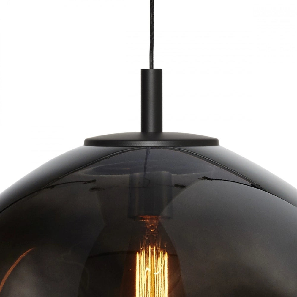 AVIA pendant lamp smoky black with black finish
