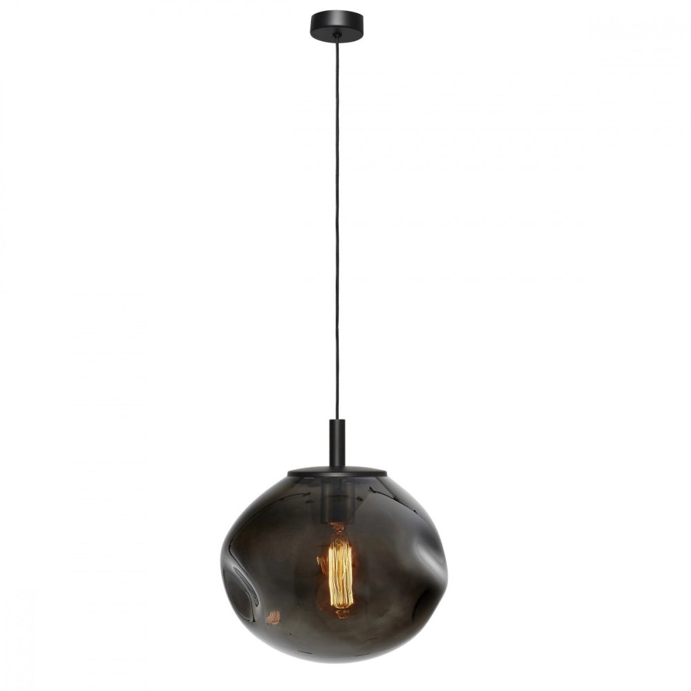 AVIA pendant lamp smoky black with black finish
