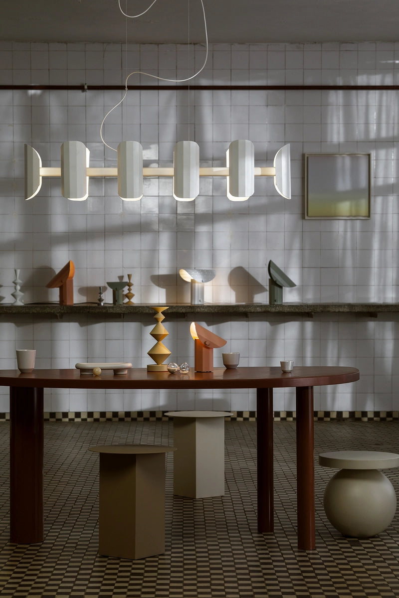 Mehrarmige Pendelleuchte APOLIN kobaltblau