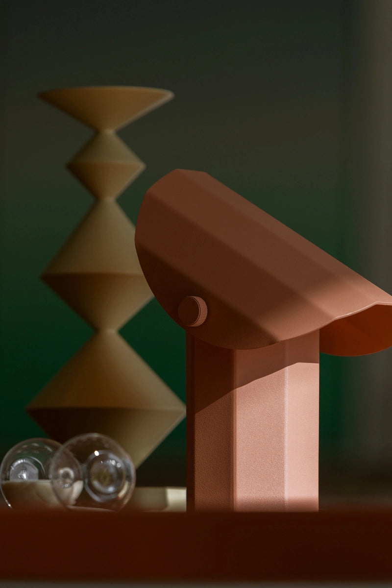 Tragbare Lampe APOLIN gebrochenes Rosa