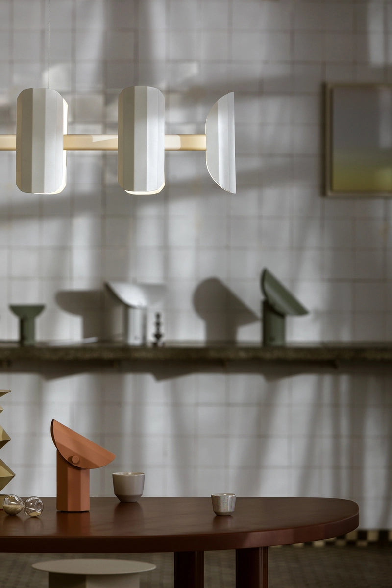 Tragbare Lampe APOLIN gebrochenes Rosa