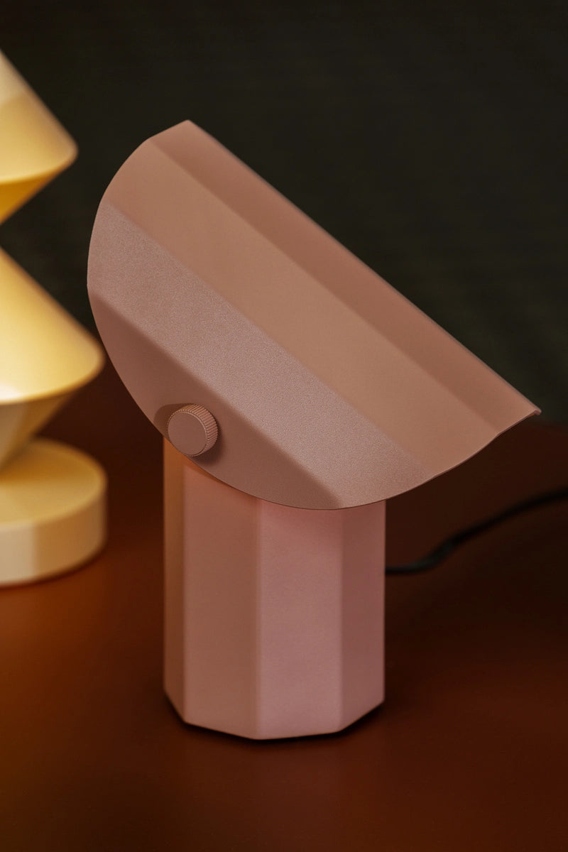 Tragbare Lampe APOLIN gebrochenes Rosa