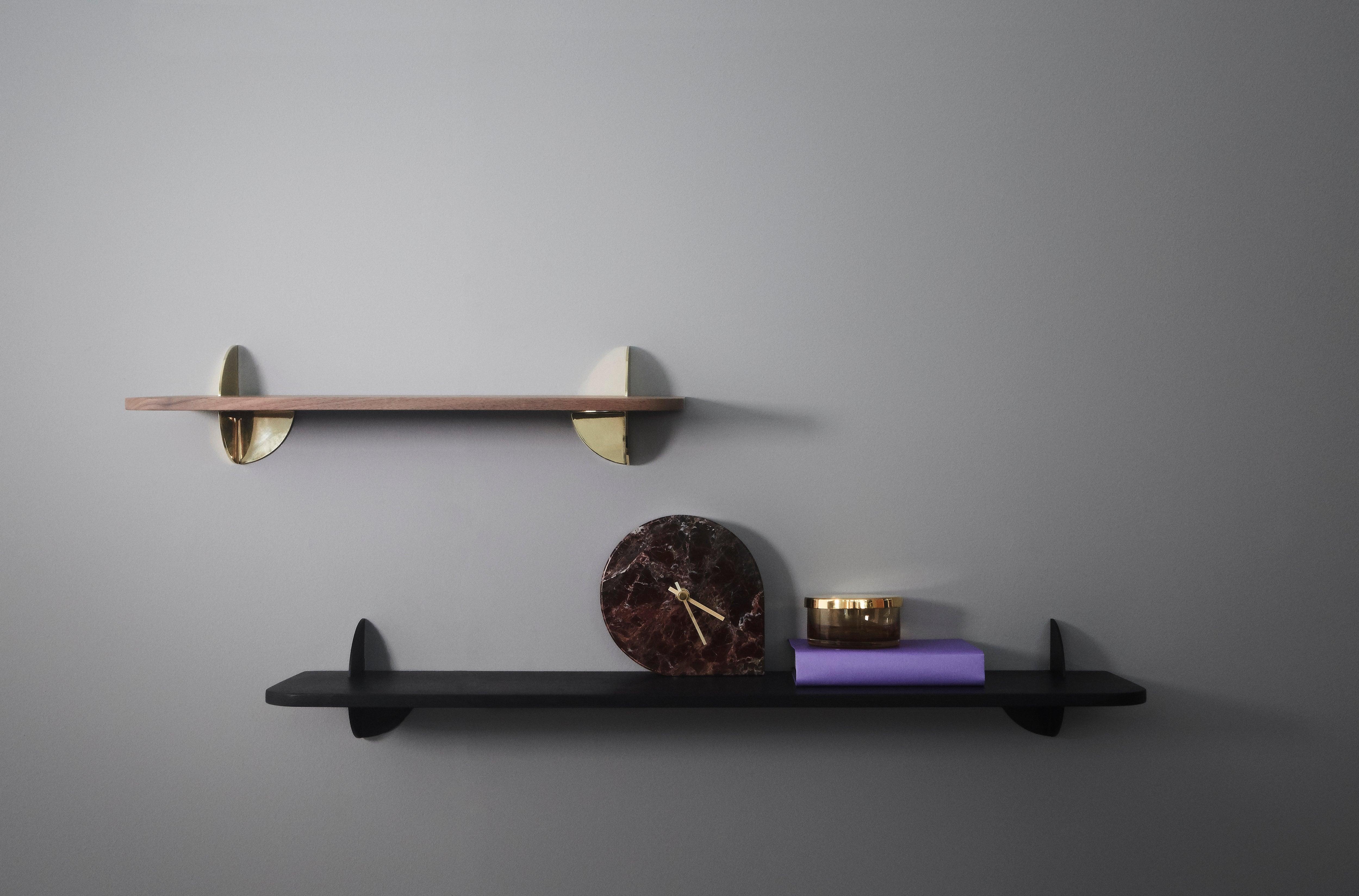 Półka AEDES orzech ze złotym wykończeniem AYTM Eye on Design