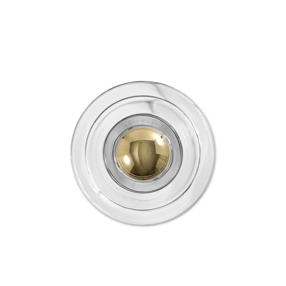 Glaswandlampe drücken