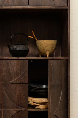 Draw bookcase mango wood