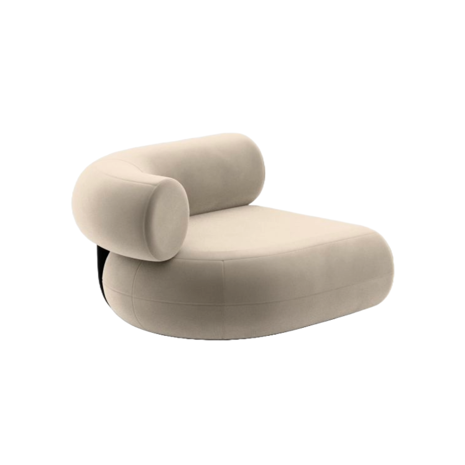 Modular sofa FAT - left -hand module upholstered