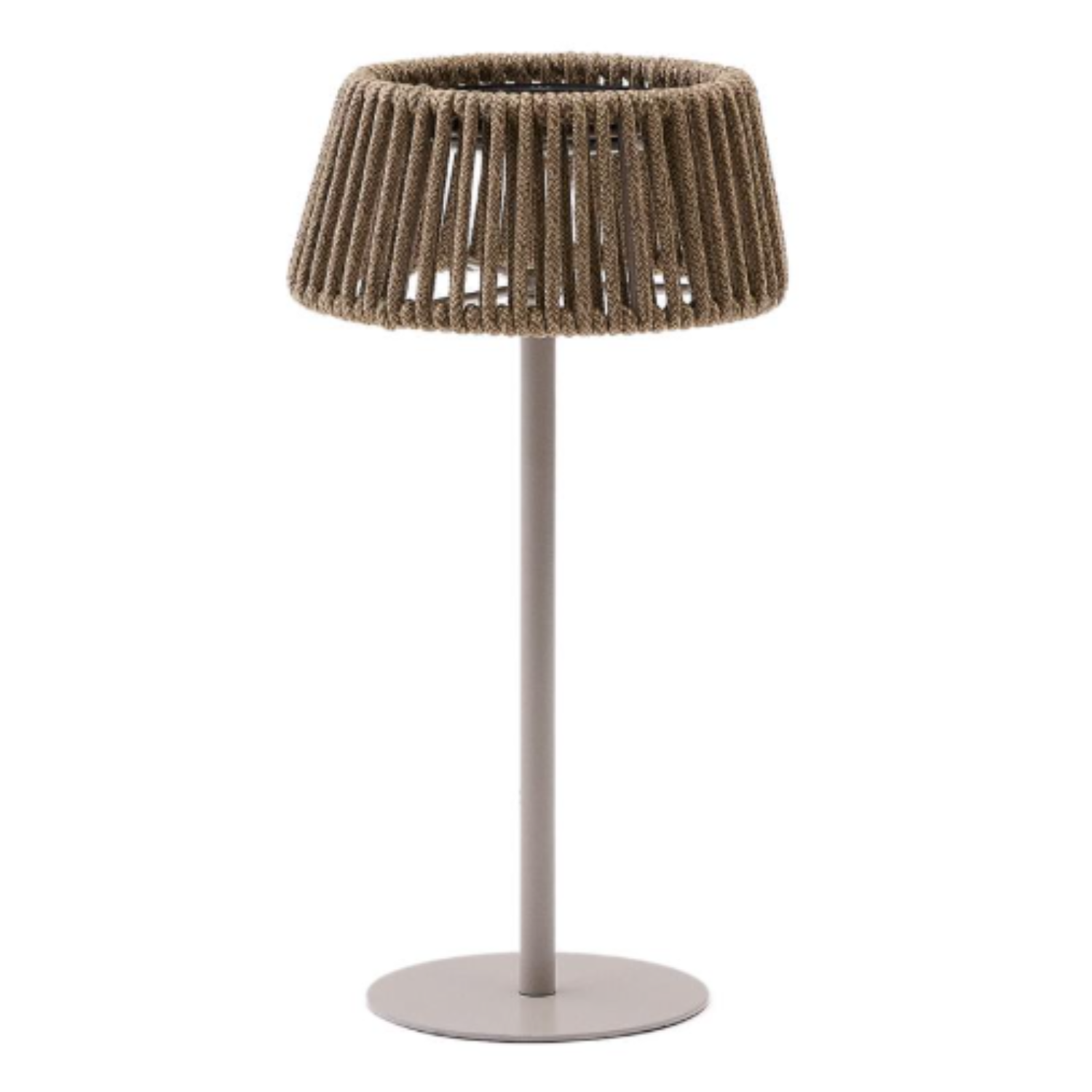 Lampa przenośna ALDET brązowo-szara lina – Kave Home