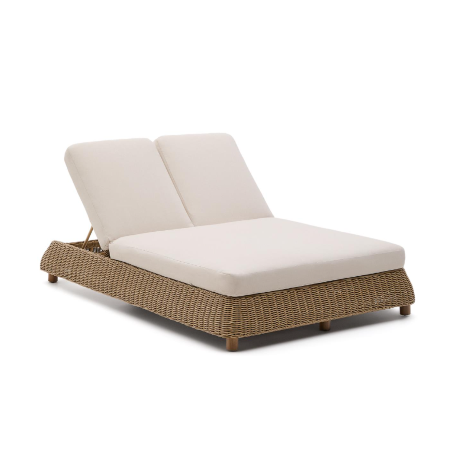 Double Lounger MERIA synthetic rattan