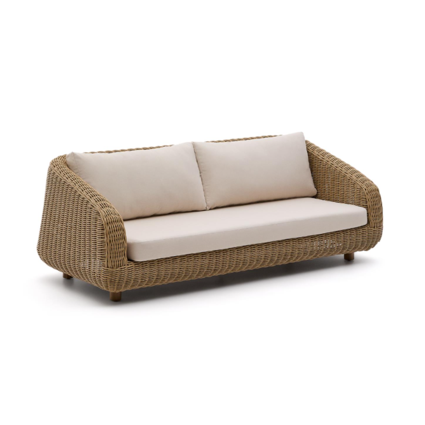 Sofa für den Außenbereich MERIA aus synthetischem Rattan