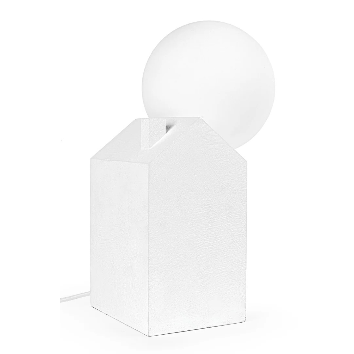 Dreamlike table lamp white concrete