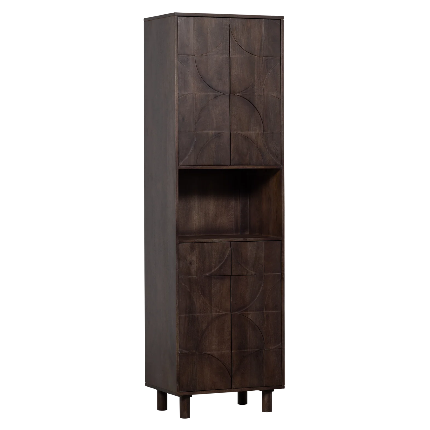 Draw bookcase mango wood