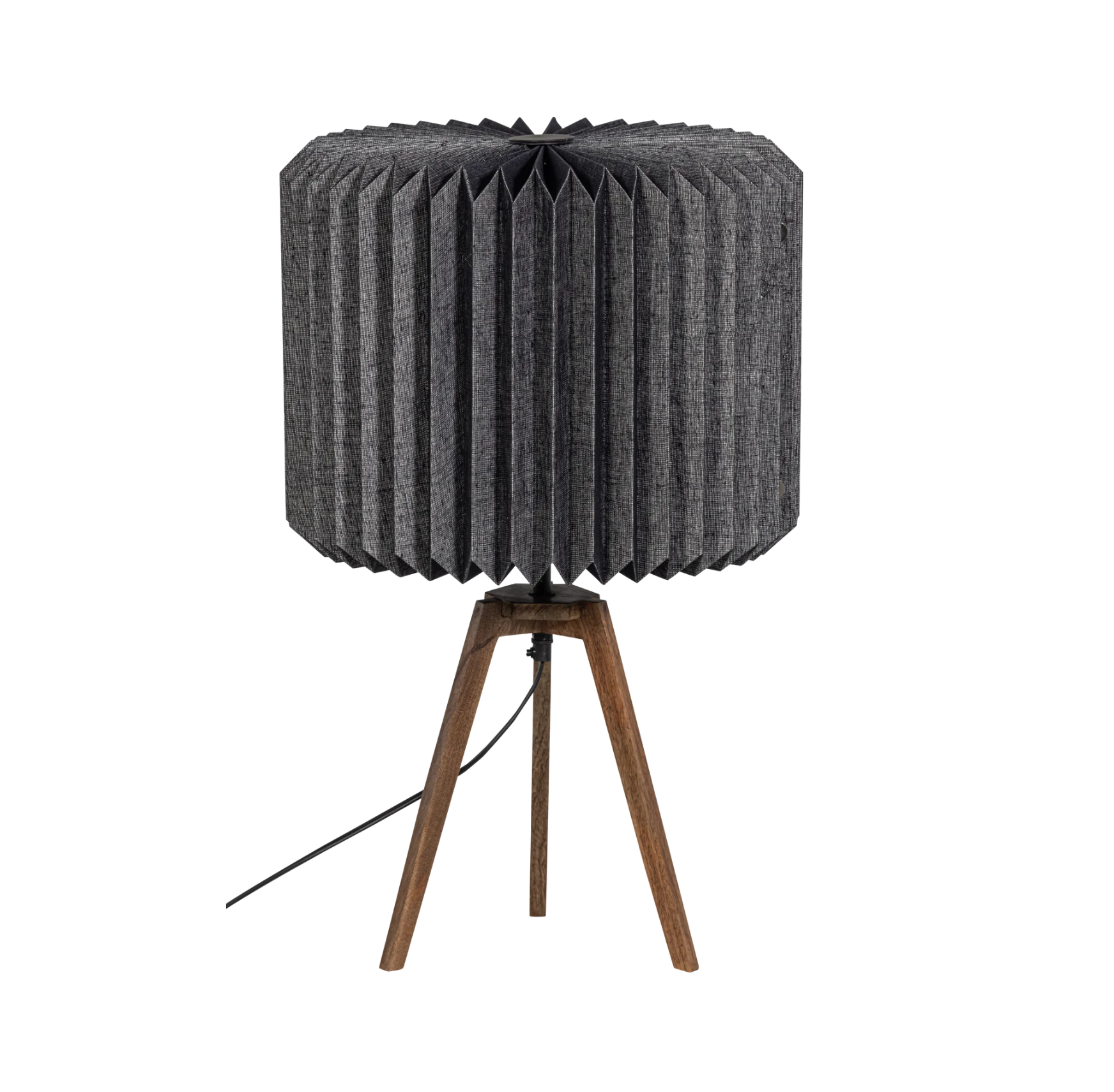 Lampa stołowa BONES czarny papier – Woood