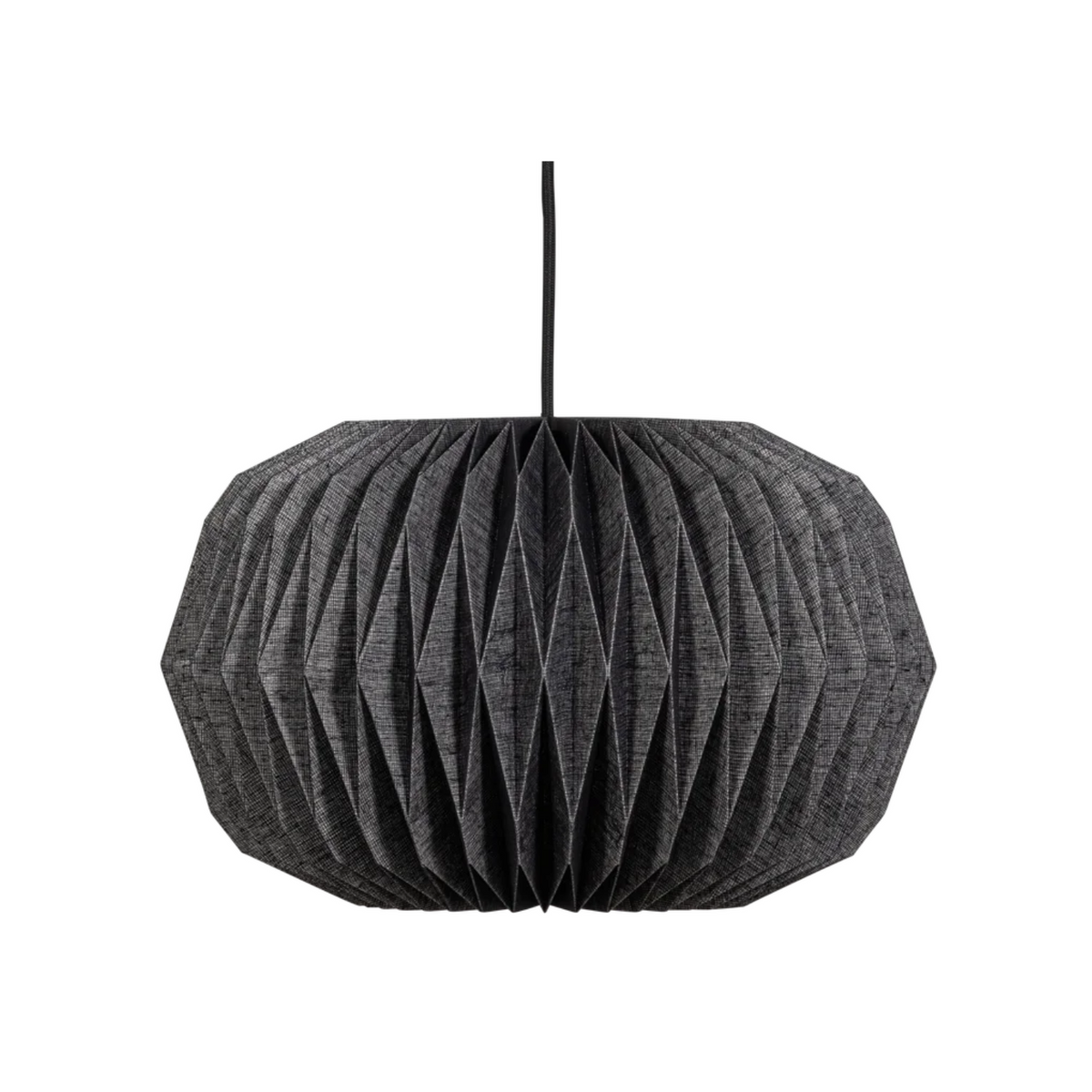 Hängelampe GLOBE schwarzes Papier