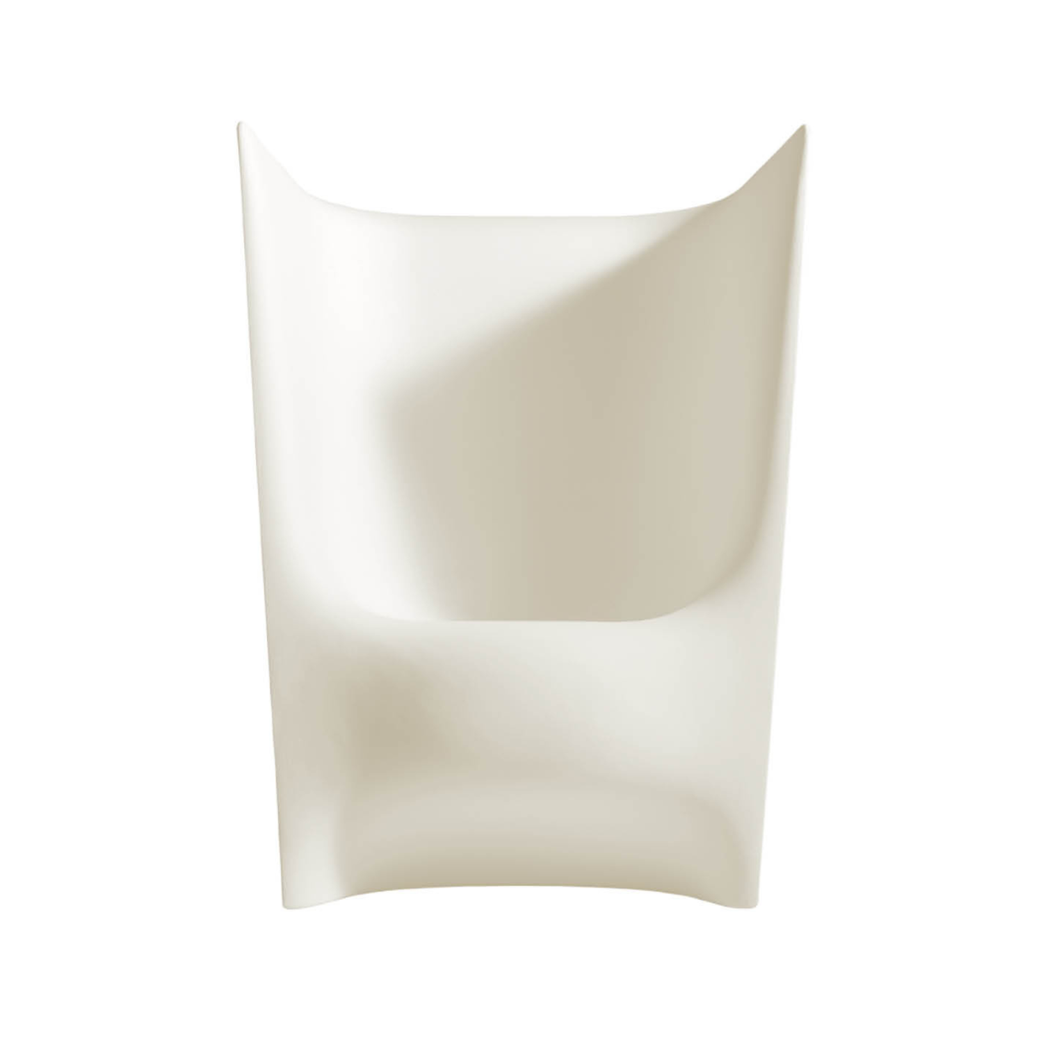 Plie white armchair