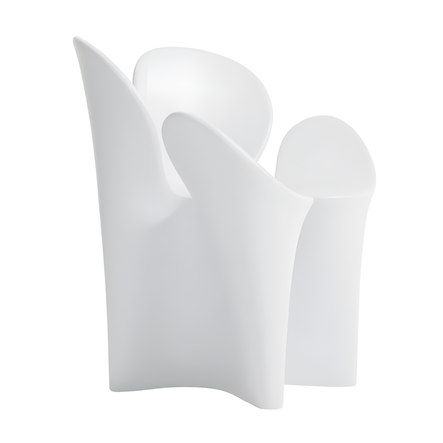 Clover white armchair