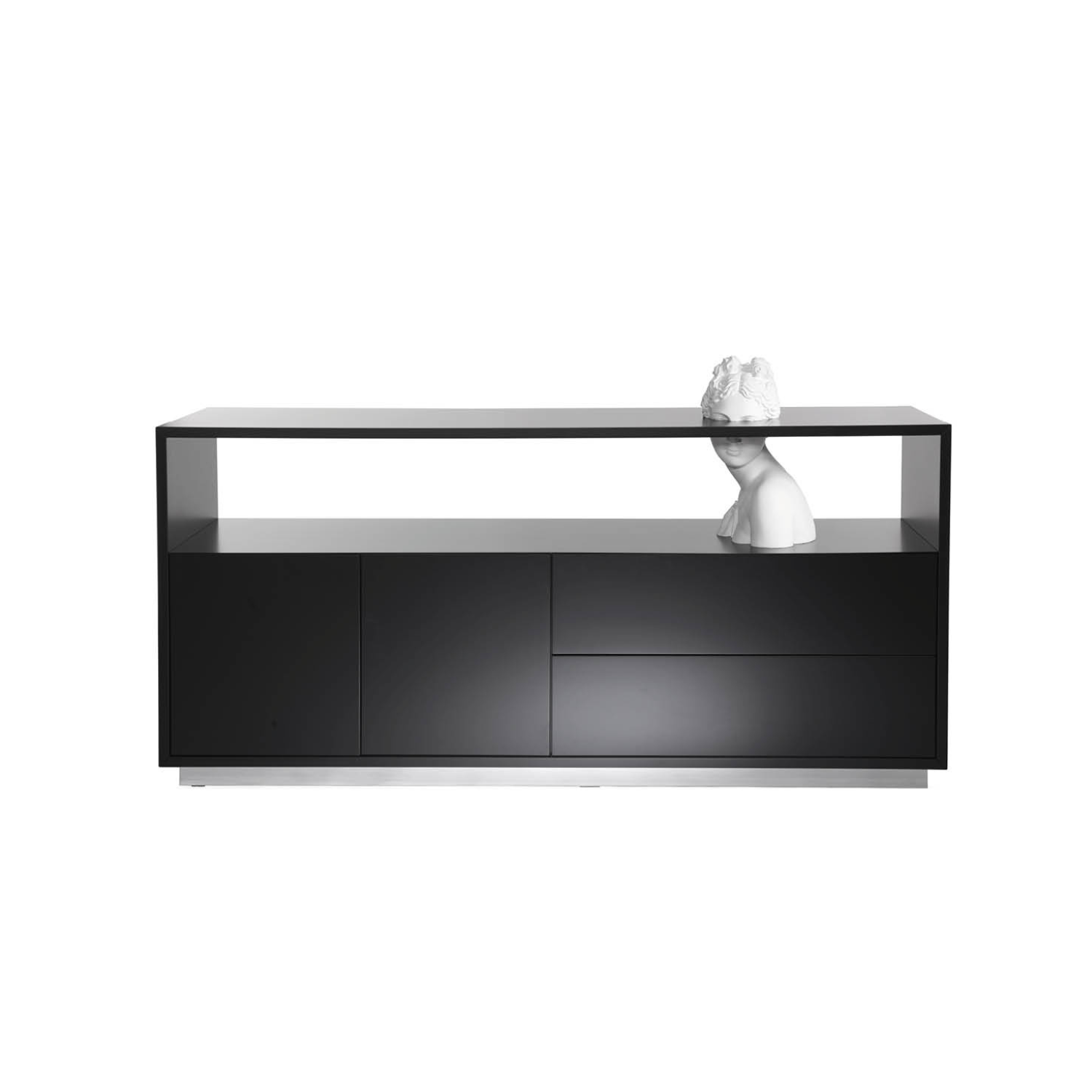 Venus black chest of drawers