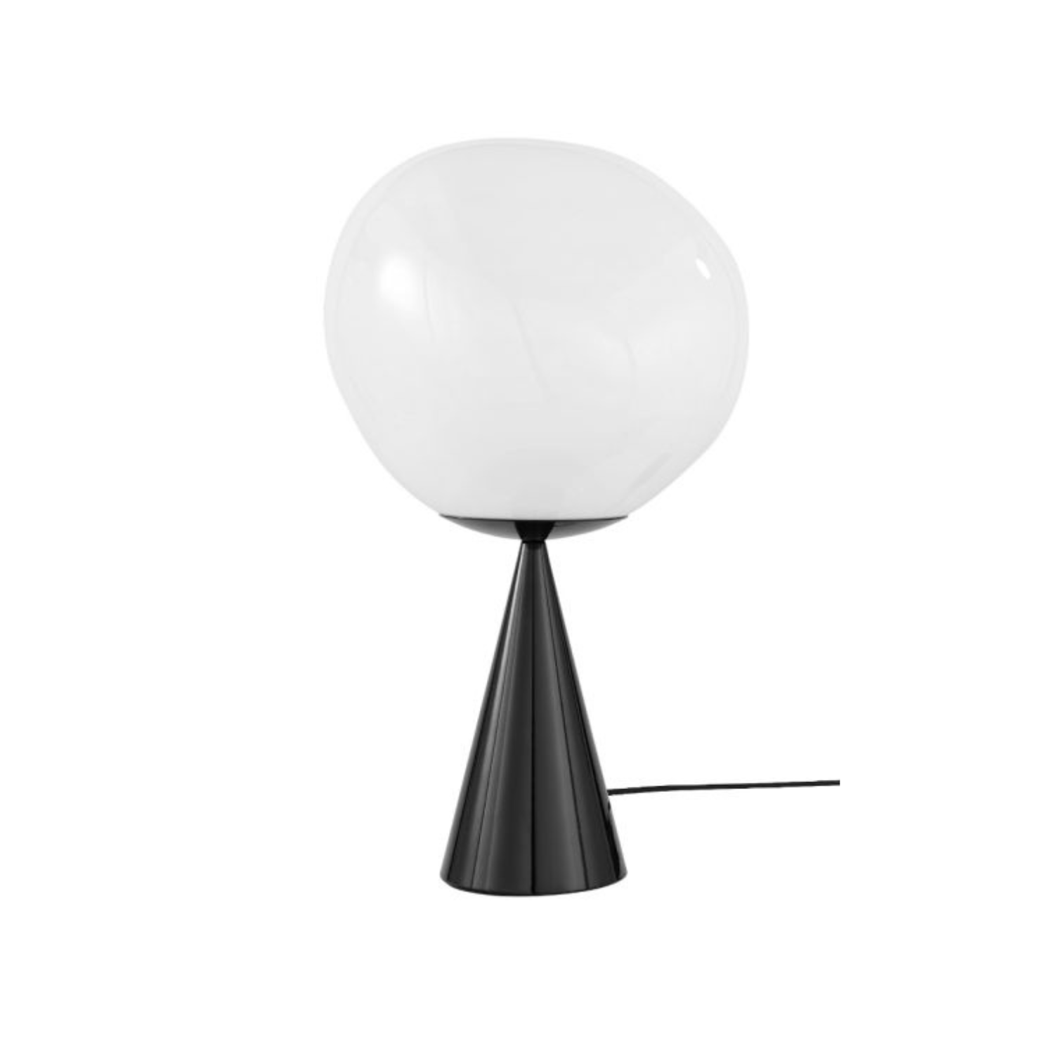 Lampa stołowa MELT opalizujący z czarną podstawą – Tom Dixon