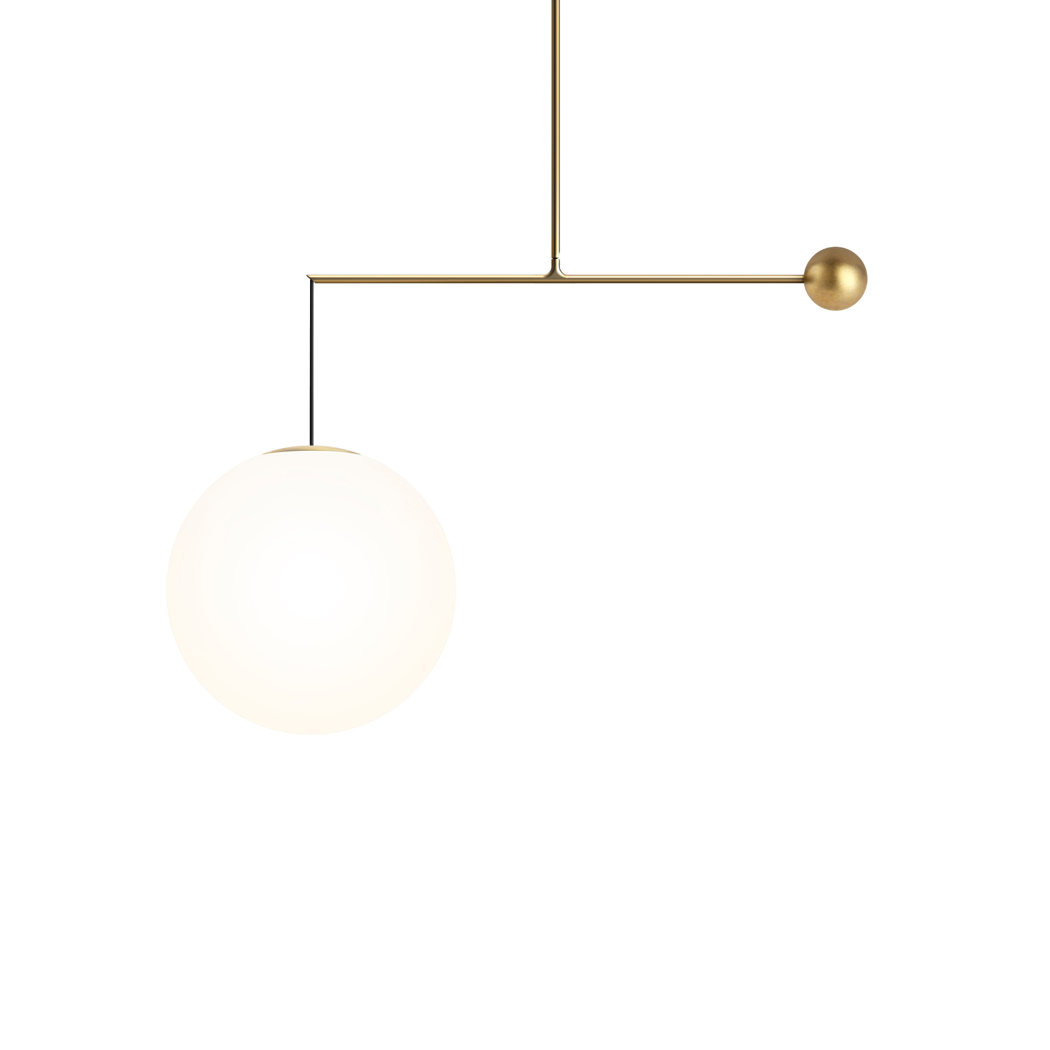 Lampa wisząca MALAMATA mosiężny – Luceplan