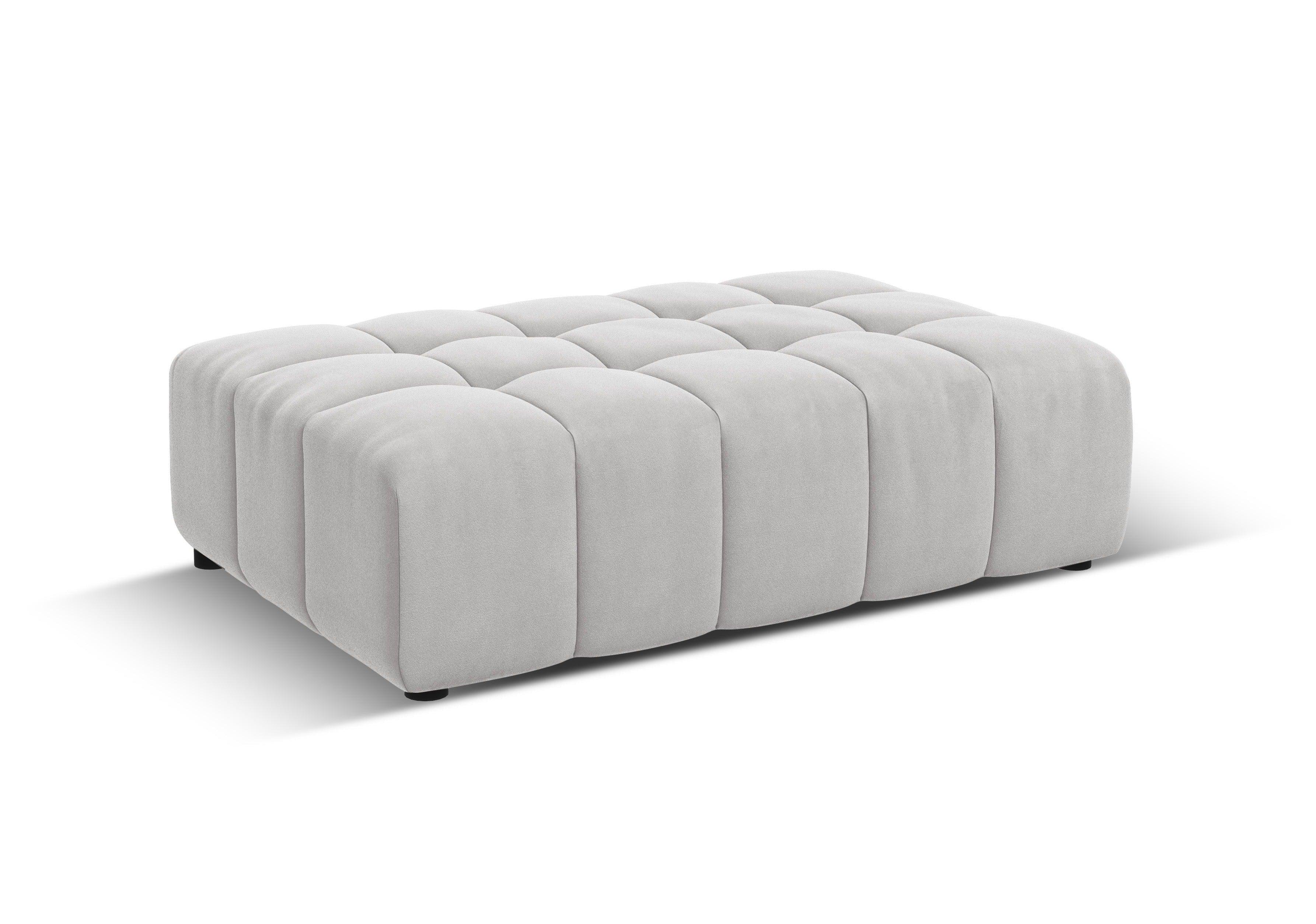 Puf aksamitny CHICAGO jasnoszary Cosmopolitan Design Eye on Design