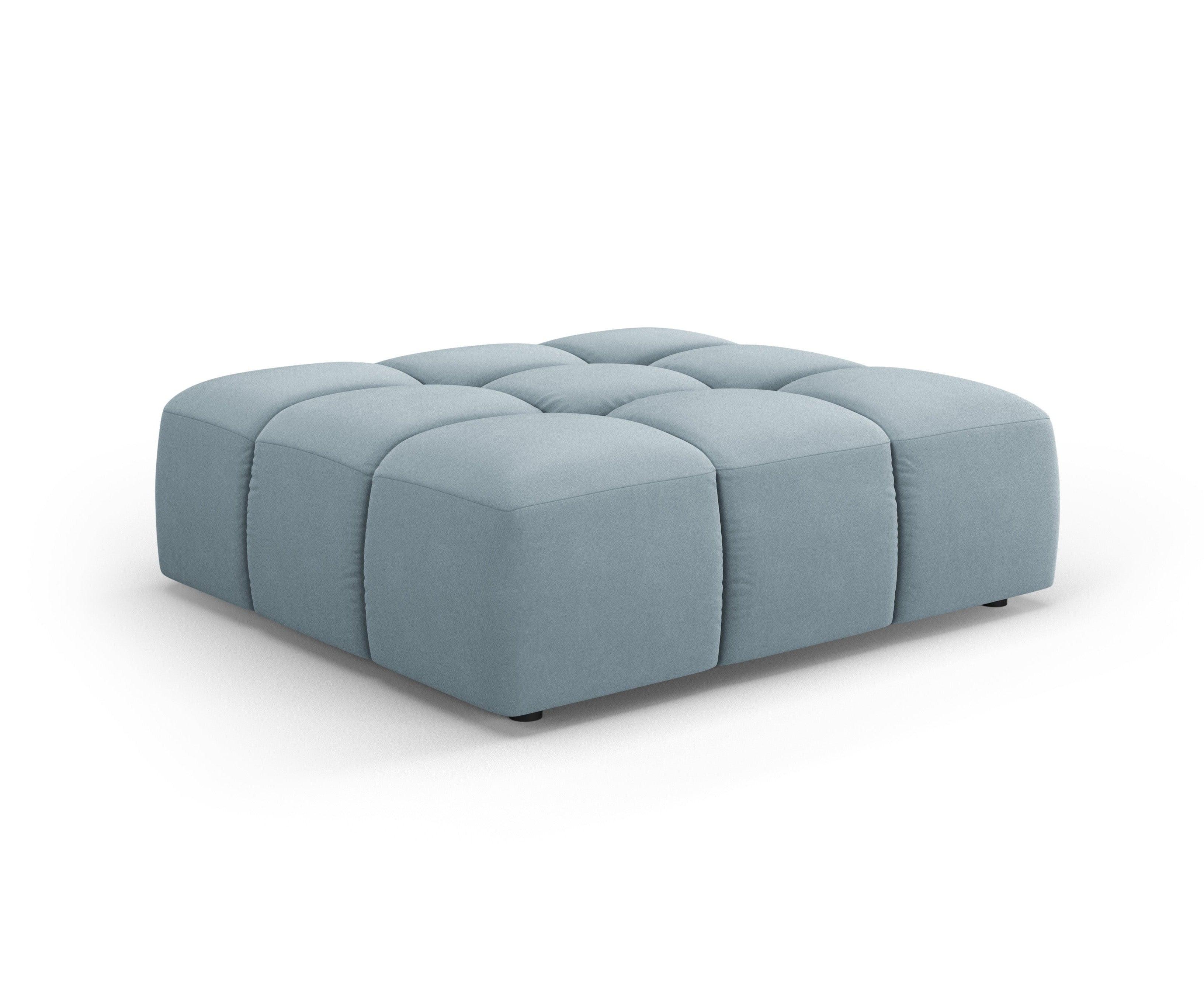 Puf aksamitny FRANCESCA jasnoniebieski Milo Casa Eye on Design